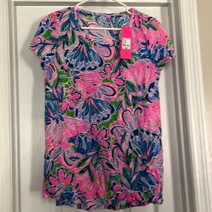 Lilly Pulitzer Etta Scoop Neck Tee